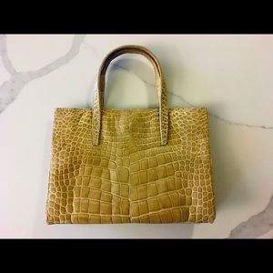 Loewe croc leather mini handbag